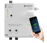 D-Home - Amplificateur TV TNT Intérieur 2 Sorties 32dB Connecté Filtré 4G-5G - Fonctionne avec App Mobile TV Finder pour Trouver le Meilleur Signal Disponible. Pour Toute Antenne