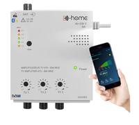 D-Home - Amplificateur TV TNT Intérieur 3 Sorties 28dB Connecté Filtré 4G-5G - Fonctionne avec App Mobile TV Finder pour Trouver le Meilleur Signal Disponible. Pour Toute Antenne