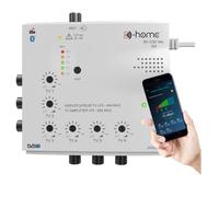 D-Home - Amplificateur TV TNT Intérieur 6 Sorties 23dB Connecté Filtré 4G-5G - Fonctionne avec App Mobile TV Finder pour Trouver le Meilleur Signal Disponible. Pour Toute Antenne