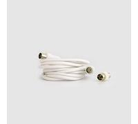 D-Home - Câble coaxial 9.52mm Mâle/Mâle 2 mètres + adaptateur Femelle/Femelle - Connecteurs Splitters Fiches Prises Adaptateurs Coaxiaux pour Antenne TV