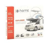 D-Home - Explorer - Antenne TV pour Caravane, avec Amplificateur 20dB. Antenne TV Caravane et Véhicules de Loisirs. Installation Facile/clé en Main - Alimentation 12 ou 24Vdc ou Secteur 230Vac