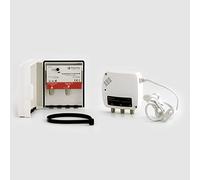D-Home - Kit Amplificateur TV Extérieur TNT à 2 Sorties Type"F" - Améliorez Votre Réception Jusqu'à 40dB - Solution Clé En Main pour Amplifier Votre Signal TNT