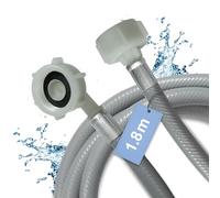 D.I. Accessa Tuyau d'eau de 1.8m Tuyau d'arrivée d'eau 3/4 pouces droit/angle 90 degrés pour lave-linge lave-vaisselle 2556644 Compatible avec EUROMAID Lave-vaisselle E14DWX Midea