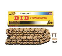 D.I.D - Chaine De Transmission 428 Nz Sdh Or-Noire 130 Maillons Renforcee