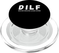 D.I.L.F. Père dévoué, impliqué et Aimant, Bon père PopSockets PopGrip pour MagSafe