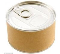 DRAEGER PARIS 1886 Toga by Boîte Cadeau Tirelire à Décorer - Métal & Kraft - Imite Boîte de Conserve - Fond Amovible - pour Cadeau Caché - Dimensions 8,5 x 5 x 8,5 cm - DIY Créatif - Idée Originale