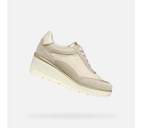 Geox D ILDE B, Basket Femme, Beige/Lt Taupe,