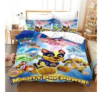 D Imprimé Parure De Lit Literie À Pat Patrouille Taille (Xcm), Ensemble Pièces, Housse De Couette + Taies D'oreiller Assorties