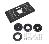 D ' insertion de table de toupie en aluminium robuste, finition en douceur pour une utilisation polyvalente de la machine de découpage, bords de coupe, d ' insertion de table de