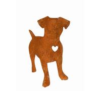 D&L Lasertec Jack Russell Terrier patiné Décoration pour chien Piquet de jardin avec tige