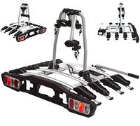 D+L Porte-vélos pour 4 vélos - 60 kg - Attelage de remorque pliable - 58001