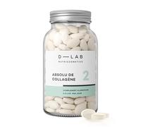 D-LAB Absolu De Collagène 2,5 Mois | Cure Collagène Anti-Âge | comprimés Goût neutre | Collagène Marin Et Élastine | Peau Raffermie Et Plus Lisse | Assimilation Optimale | Fabriqué En France