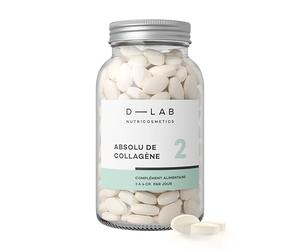 D-LAB Absolu De Collagène 2,5 Mois | Cure Collagène Anti-Âge | comprimés Goût neutre | Collagène Marin Et Élastine | Peau Raffermie Et Plus Lisse | Assimilation Optimale | Fabriqué En France