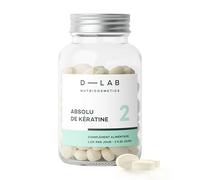 D-LAB Absolu de Kératine | 3 Mois de Complément Alimentaire Cheveux | Réduction de la Chute et Renforcement Capillaire, Cheveux Plus Épais et Brillants