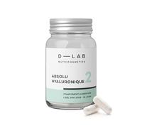 D-LAB | Absolu Hyaluronique | 28 Jours de complément | Hydratation Profonde, Comble les Rides, Peau Rebondie & Éclatante | Vegan