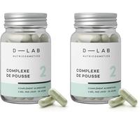 D-LAB | Complexe De Pousse Cheveux | 1 Mois De Cure Naturelle | Active La Croissance, Renforce La Fibre Et Nourrit Le Bulbe Pour Des Cheveux Plus Denses (Lot de 2)