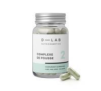 D-LAB | Complexe De Pousse Cheveux | 1 Mois De Cure Naturelle | Active La Croissance, Renforce La Fibre Et Nourrit Le Bulbe Pour Des Cheveux Plus Denses