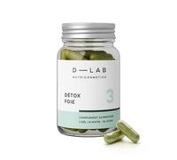 D-LAB Détox Foie | 1 Mois | Dépollution Rapide et Élimination des Métaux Lourds avec Artichaut, Chardon-Marie, Pissenlit et Desmodium