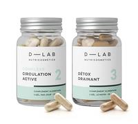 D-LAB Duo Super-Drainant | 1 Mois de Cure Naturelle | Élimination Intense des Excès d'Eau et Toxines pour Lutter Contre la Rétention d'Eau et Détoxifier en Profondeur