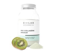 D-LAB Pro-Collagène Minceur Kiwi | Cure 28 Jours | Collagène Marin, SOD de Melon, Maté & Chrome | Contribue au Métabolisme Énergétique Normal | Goût Kiwi | Fabriqué en France