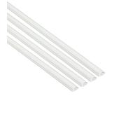 D-Line 16x8mm Moulure décorative en Demi-Cercle, Goulotte électrique, Cache-câble - 4X 1m Longueurs (4-Meter Multipack) - Blanc 1D1608W/4