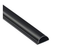 D-Line 30x15mm Moulure Décorative en Demi-Cercle | 1M3015B | Goulotte Électrique | Cache-Câble | 1m Longeur, Noir