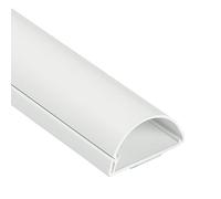 D-Line 50x25mm Moulure Décorative en Demi-Cercle |1M5025W | Goulotte Électrique | Cache-Câble | 1m Longeur, Blanc