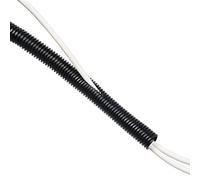 D-Line CTT1.1/25B Tube de Rangement de Câble, Cache-Câble TV, Gaine Cables - 25mm Diamètre, 1,1m Longueur - Noir