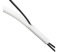 D-Line CTT1.1/25W Tube de Rangement de Câble, Cache-Câble TV, Gaine Cables - 25mm Diamètre, 1,1m Longueur - Blanc