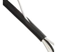 D-Line CTT1.1B Tube de Rangement de Câble, Cache-Câble TV, Gaine Cables - 32mm Diamètre, 1,1m Longueur - Noir
