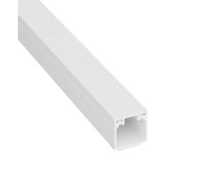 D-Line Goulotte Carrée, Cache-câble auto-adhésif, Gestion et masquage de câbles simples - 1 x 16 mm (L) x 16mm (H) - sections de 1 mètre - Blanc