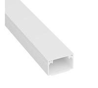 D-Line Goulotte Carrée, Cache-câble auto-adhésif, Gestion et masquage de câbles simples - 1 x 25 mm (L) x 16mm (H) - sections de 1 mètre - Blanc
