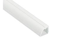 D-Line Goulotte Passe-Câble Quart de Rond, Solution Moulure sol - 22mm (Largeur) x 22mm (Hauteur) x 1m Longueur - Blanc