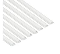 D-Line 30x15mm Moulure Décorative en Demi-Cercle, Goulotte Électrique, Cache-Câble - 8x 1m Longueurs (8-Meter Multipack) - Blanc 1D3015W/8