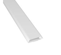 D-Line Goulotte Passe-Câbles , Cache-Câble Mural, Plateau de Rangement de Câbles de Téléviseur, Peut Se Peindre, Autocollant, Modèle Monobloc à Charnière - 1 x 60mm (L) x 15mm (H) x 400mm (L) - Blanc