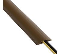 D-Line Passe Câble Sol D’Usage Léger, CC-3, Cachez et Protégez Les Câbles et Évitez Les Risques, 60mm x 12mm, Longeur 1,8m, Marron