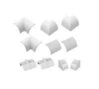 D-Line Raccords à clipser pour goulotte moulure 22x22mm, Joindre plusieurs goulottes de 22x22mm - Multipack 10 pièces - Blanc