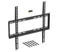D-Line Support Mural pour TV de 32 à 70 Pouces, Support TV Ultra Bas avec Niveau à Bulle, Support Mural Plat VESA 200 x 200 mm - 400 x 400 mm, Peut Supporter jusqu'à 60 kg