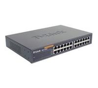 D-Link 24-port 10-100M NWay Desktop - Internal PSU (incl. 19\\\ rack mount kit), Commutateur de réseau non géré, Full duplex G