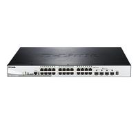 D-LINK 28-Port Smart Managed PoE+ Gigabit Stack Switch 4x 10G dlink green 3.0 24x 10/100/1000Mbit/s TP RJ-45 PoE Port 802.3at