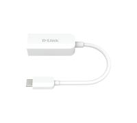 D-Link Adaptateur USB-C vers Ethernet 2.5G DUB-E250 - Interface USB Type-C, RJ-45, Débit 2500 Mbit/s, Compatible Windows/macOS, IEEE 802.3bz