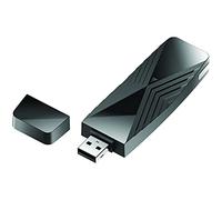 D-Link Adaptateur Wi-Fi 6 USB DWA-X1850 AX1800, 802.11ax, double bande 2,4/5 GHz, haut débit 1200 Mbit/s, OFDMA, MU-MIMO, WPA3, compatible avec Windows 10