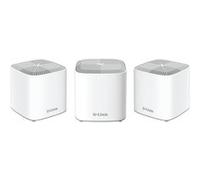 D-Link Covr Whole Home COVR-X1863 - Système Wi-Fi - (3 routeurs) - jusqu'à 600 m² - maillage 1GbE - Wi-Fi 6 - Bi-bande G