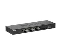 D-Link SmartPro DGS-1530-28 - Commutateur - intelligent - 24 x 10/100/1000 + 4 x 10 Gigabit SFP+ - de bureau Montable sur rack