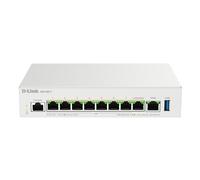 D-Link DBR-600-P Routeur PoE Professionnel - Routeur VPN Dual WAN 2,5G avec 8× Ports PoE+ (123W), Répartition de Charge Multi-WAN, Sécurité Pare-feu, Gestion AP - Idéal Bureaux & Cafés