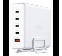 D-Link DCF-241 Chargeur Secteur Universel 140W Power Delivery 3.1, 4x USB-C (100W/100W/30W) + 1x USB-A 3.2 Gen 1 (22.5W), Quick Charge 4/3.0, GaN, Protections Multiples.