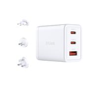 D-Link DCP-651 Chargeur Secteur Universel 65W, 2x USB-C Power Delivery 3.0 & Quick Charge 4, 1x USB-A 22.5W, Protections Multiples, Blanc