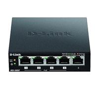 D-Link DES-1005P Non-géré L2 Fast Ethernet (10/100) Connexion Ethernet, supportant l'alimentation via ce port (PoE) Noir