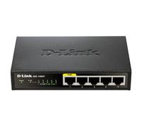 D-Link DES-1005P Non-géré L2 Fast Ethernet (10/100) Connexion Ethernet, supportant l'alimentation via ce port (PoE) Noir