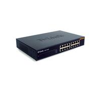 D-Link DES-1016D/E Switch Non-Géré 16 Ports RJ-45 10/100Mbps, Table MAC 8000 Entrées, Full Duplex, Boîtier Métal, Dimensions 324x231x44.5mm
